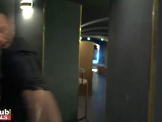 LADIES CLUB Thai Teen and Stunning Blonde Fight then Fuck Doorman