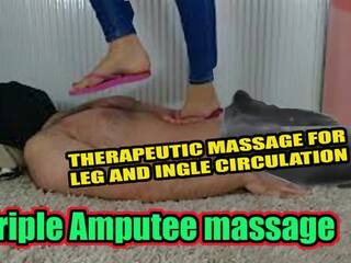 Amputat obtinerea laba cu piciorul masaj trample membru crush pov picior lins