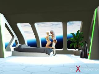 3d الخيال العلمي android dickgirl الملاعين enticing مراهق في الفضاء. | xhamster