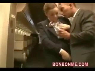 Không khí hostess fucks passenger