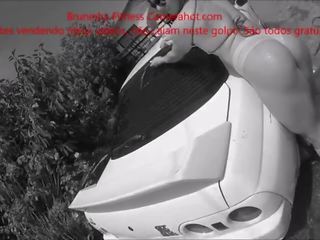 Mobil wash with striptease at taman udan shirt - peladinha lavando o carro